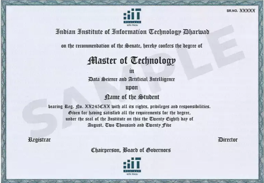 M.Tech Degree Certificate